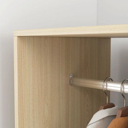 Open Aluminium Wardrobe on Wheels