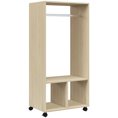 Open Aluminium Wardrobe on Wheels