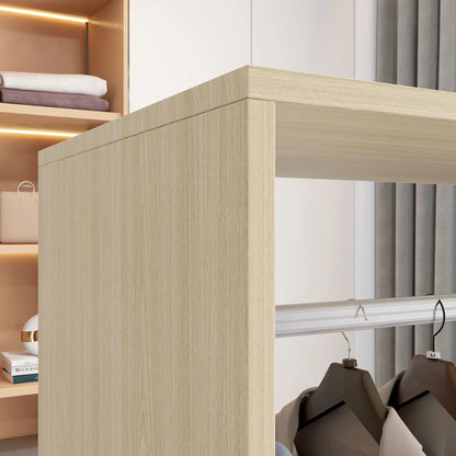 Open Aluminium Wardrobe on Wheels
