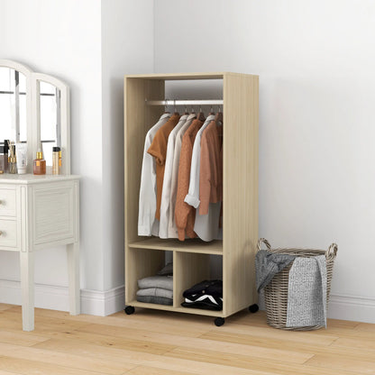 Open Aluminium Wardrobe on Wheels