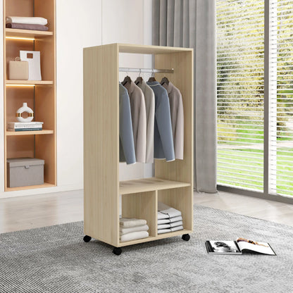 Open Aluminium Wardrobe on Wheels