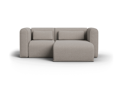 Canapé Modulable en Bouclé avec Méridienne – 2 Modules