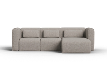 Canapé Modulable en Bouclé avec Méridienne – 2 Modules