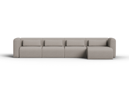 Canapé Modulable en Bouclé avec Méridienne – 2 Modules