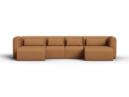 Canapé Modulable en Bouclé avec Méridienne – 2 Modules