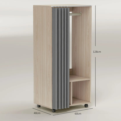 Mobile Curtain Dressing Rail Wardrobe