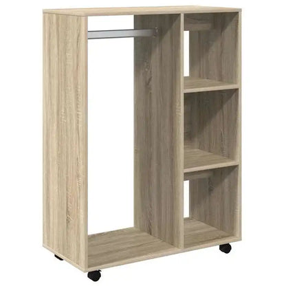 Sonica Oak Wardrobe on Wheels