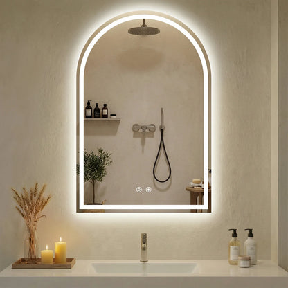 Arched LED Bathroom Wall Mirror
