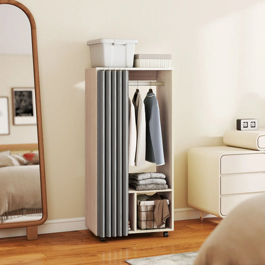 Mobile Curtain Dressing Rail Wardrobe