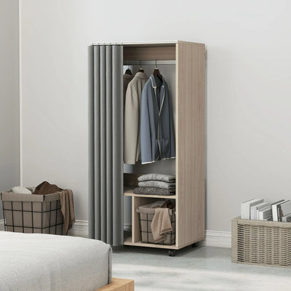 Mobile Curtain Dressing Rail Wardrobe