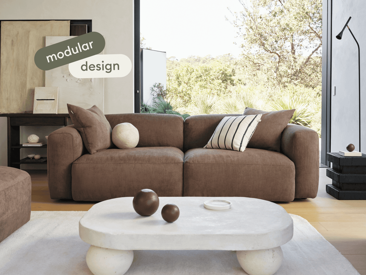 Canapé Modulable à Assise Profonde – 2 Modules